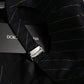 Black Gold Pinstriped Cotton Baseball Cap Hat
