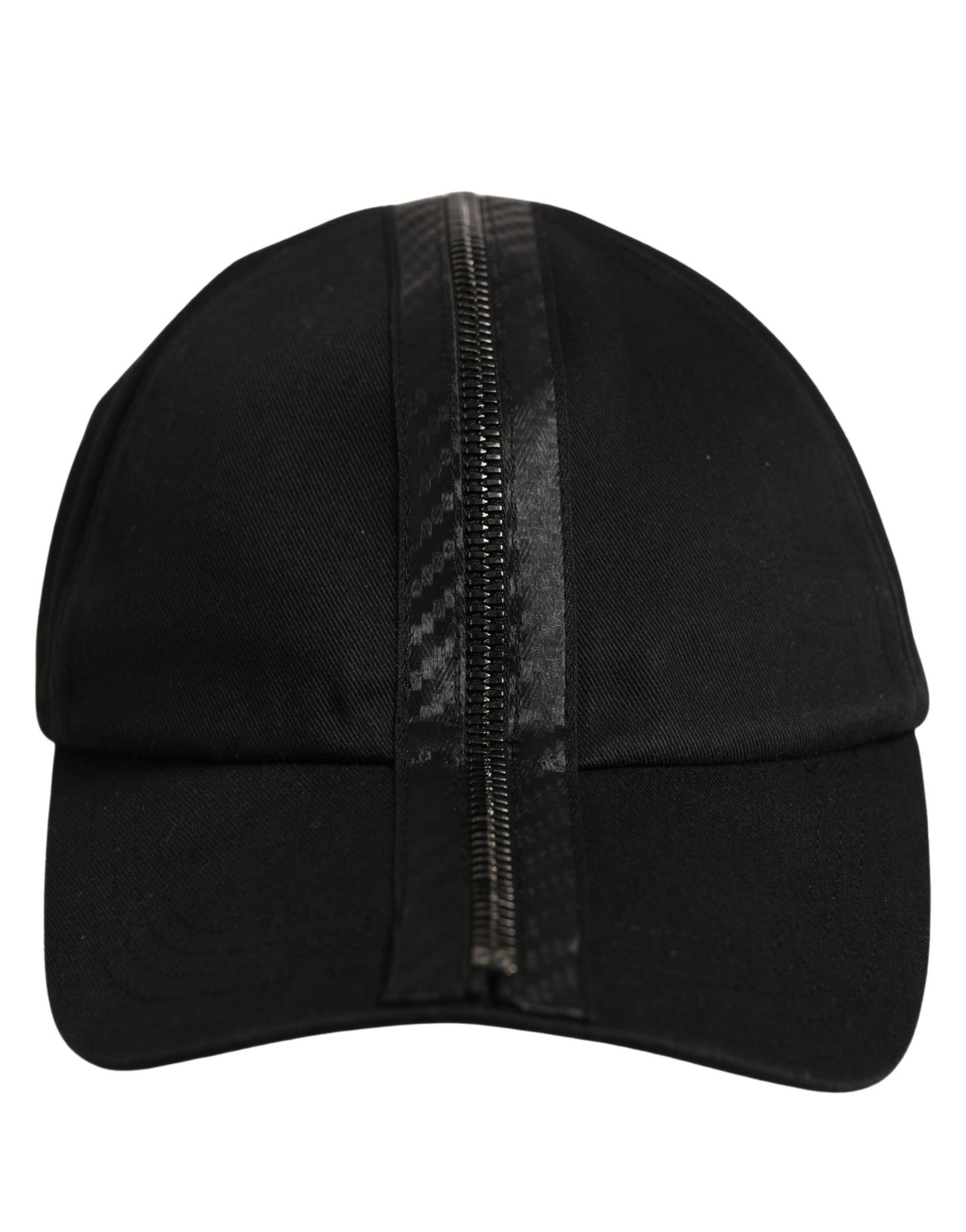 Men Black Cotton Baseball Cap 6 Panels Hat