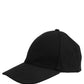 Men Black Wool Baseball Cap 6 Panels Hat