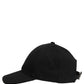 Men Black Wool Baseball Cap 6 Panels Hat
