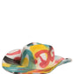 Men White Graffiti Wide Brim Fedora Capello Hat