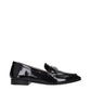 Black Leather Slip-On Loafers