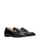 Black Leather Slip-On Loafers