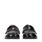 Black Leather Slip-On Loafers
