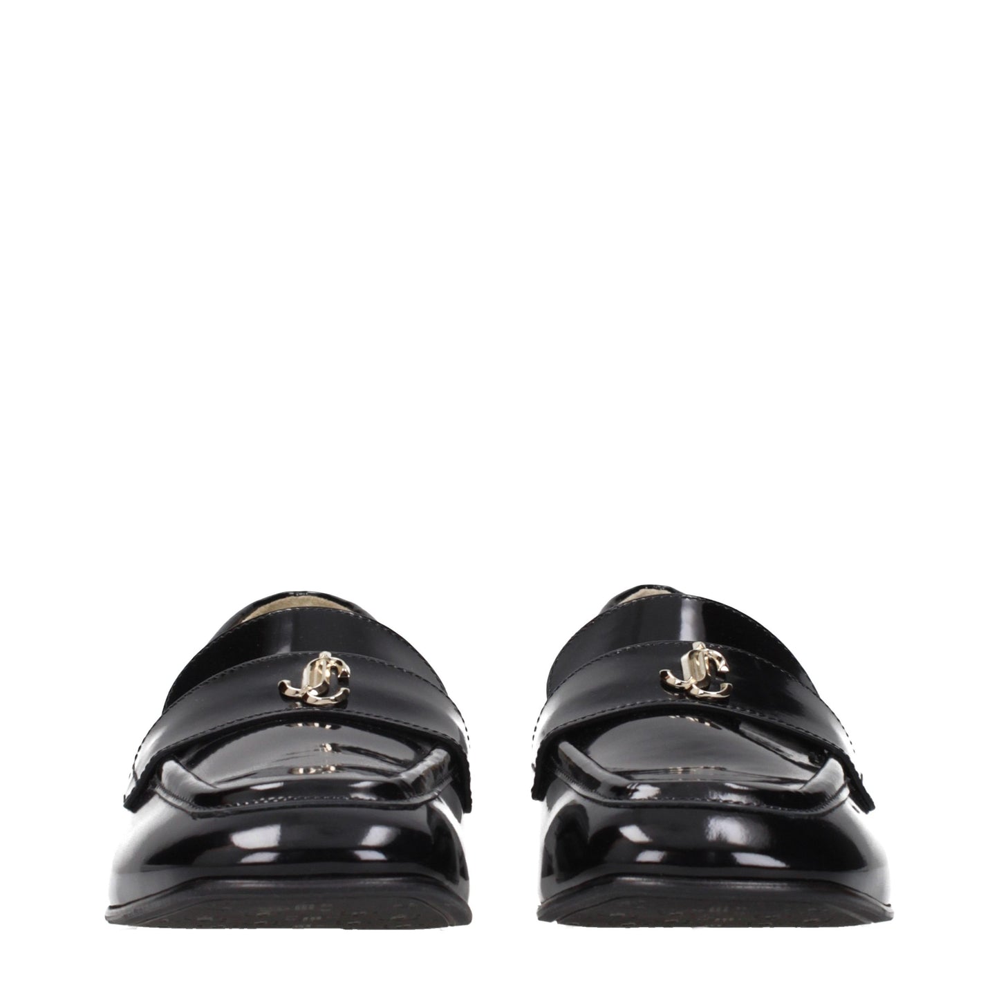 Black Leather Slip-On Loafers