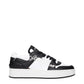 Black Leather Low Top Sneakers