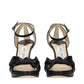 Black Leather Platform Sandals