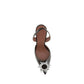 Brown Calf Leather Bos Taurus High Heel Pumps