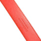Red Leather Silver Metal Buckle Cintura Belt