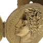 Gold Tone Brass Coin Metal Waist Cintura Belt