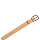 Beige Embossed Leather Gold Buckle Belt Strap Bracelet