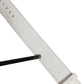White Embossed Leather Gold Buckle Belt Strap Bracelet