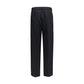 Black Cotton Casual Pants