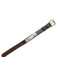 Brown Calfskin Leather Gold Buckle Belt Strap Bracelet