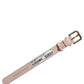 Pink Embossed Leather Gold Buckle Belt Strap Bracelet