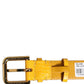 Yellow Textured Leather Gold Buckle Belt Strap Bracelet