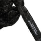 Men Black Pinstripe Silk Adjustable Neck Papillon Bow Tie