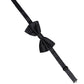 Men Black 100% Silk Adjustable Neck Papillon Bow Tie