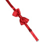 Men Red 100% Silk Adjustable Neck Papillon Bow Tie