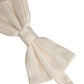 Men White 100% Silk Adjustable Neck Papillon Bow Tie