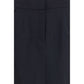 Black Cotton Midi Skirt