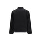 Black Nylon Bomber