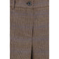 Brown Wool Oves Aries Casual Pants