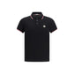 Black Cotton Polo Shirt