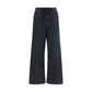 Black Cotton Relaxed Fit Jeans
