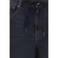 Black Cotton Relaxed Fit Jeans