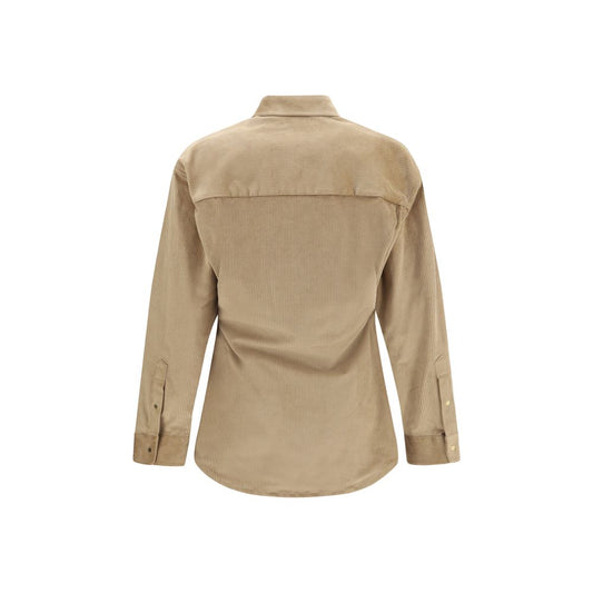 Beige Denim Shirt