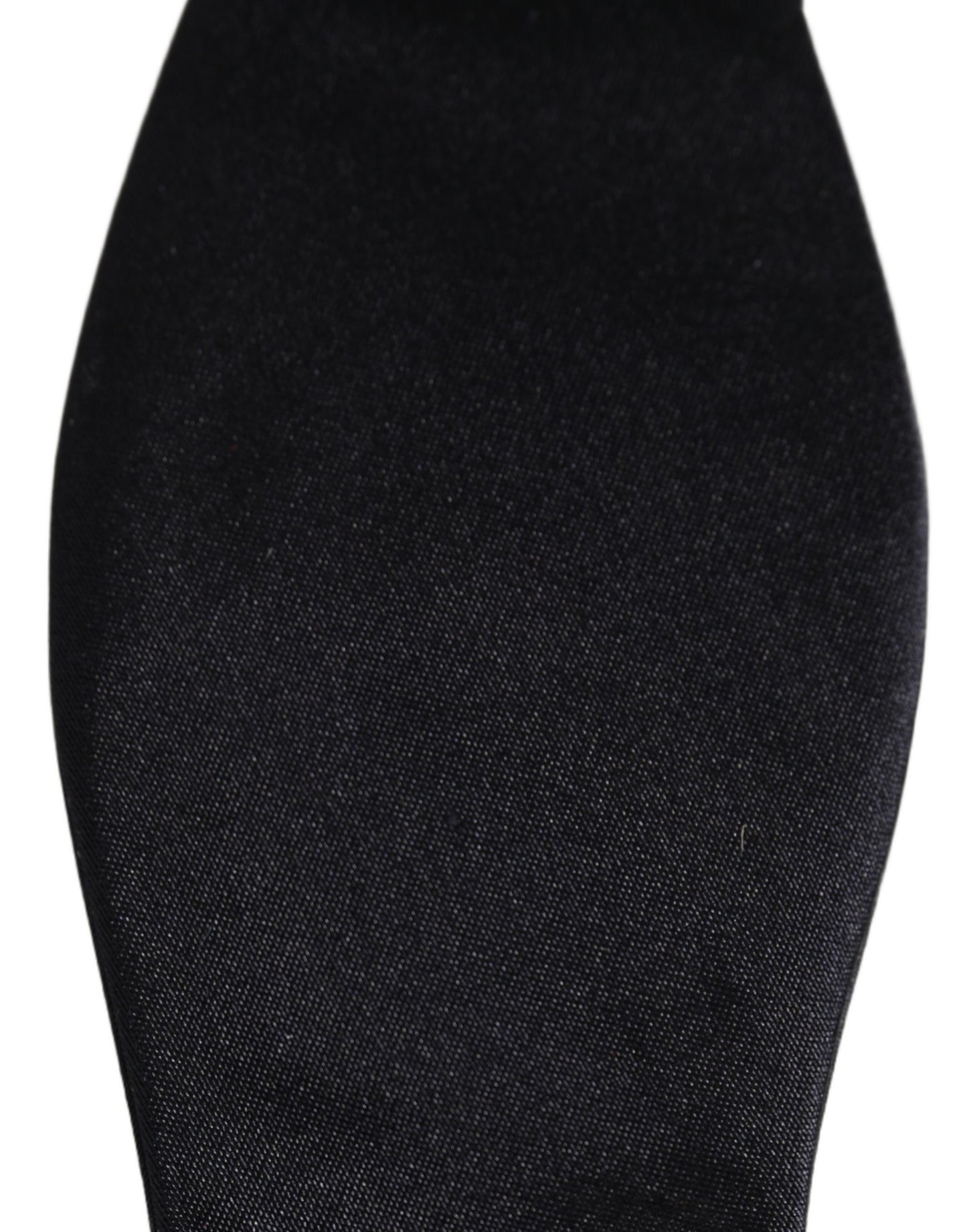 Men Black 100% Silk Adjustable Neck Papillon Bow Tie