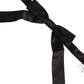 Men Black 100% SIlk Adjustable Neck Papillon Bow Tie