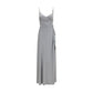 Gray Viscose Casual Dress