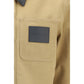Beige Cotton Full-Length Jacket