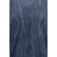 Blue Silk Turtleneck