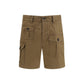 Brown Cotton Bermuda Shorts