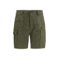 Bicolor Cotton Bermuda Shorts
