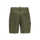 Bicolor Cotton Bermuda Shorts