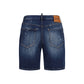 Blue Cotton Bermuda Shorts