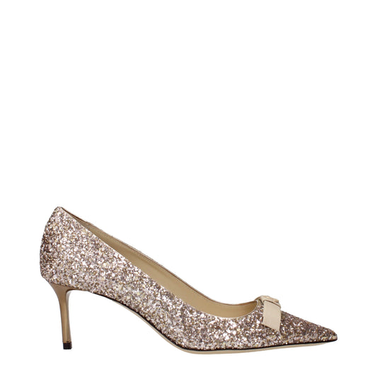Pink Plastic Mid Heel Pumps