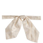 Men Ivory Paisley SIlk Adjustable Neck Papillon Bow Tie