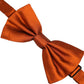 Men Orange 100% SIlk Adjustable Neck Papillon Bow Tie