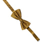 Men Mustard 100% Silk Adjustable Neck Papillon Bow Tie