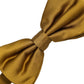 Men Mustard 100% Silk Adjustable Neck Papillon Bow Tie