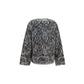 Gray Alpaca Vicugna Pacos Cardigan