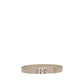 Beige Calf Leather Bos Taurus Regular Belt