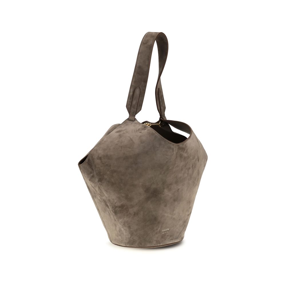Beige Calf Leather Bos Taurus Shoulder Bag