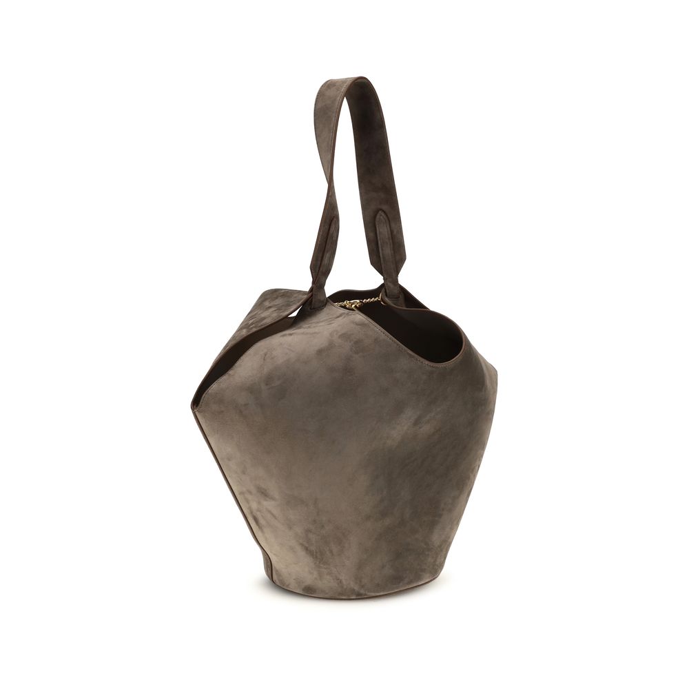Beige Calf Leather Bos Taurus Shoulder Bag