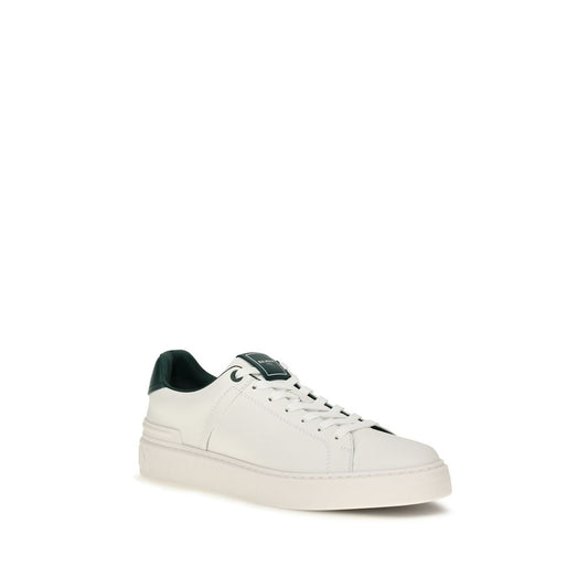 White Calf Leather Bos Taurus Sneakers